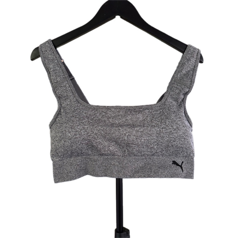 PUMA Seamless Sports Bra Gray XL NWOT